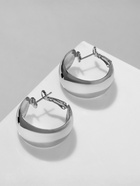 Серьги кольца QF «Выпуклые», широкие, цвет серебро, d=3 см 9901672