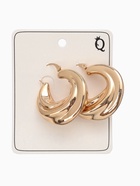 Серьги металл «Рельефные» объёмные, цвет золото 9902483