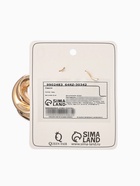 Серьги металл «Рельефные» объёмные, цвет золото  (артикул 9902483)  большой выбор товаров оптом и в розницу по низким ценам с доставкой