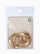 Серьги металл «Рельефные» объёмные, цвет золото  (артикул 9902483)  большой выбор товаров оптом и в розницу по низким ценам с доставкой