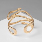 Браслет металл «Змея», узкий, цвет золото - Фото 2