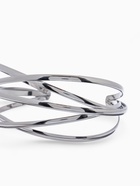 Браслет манжета «Афина», d=6.5 см, многослойный, металл, цвет серебро - Фото 5