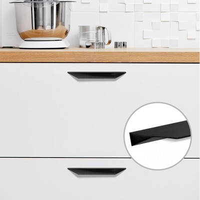 Ручка мебельная CAPPIO, L=150 мм, м/о 96 мм, цвет черный