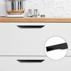 Ручка мебельная CAPPIO, L=250 мм, м/о 160 мм, цвет черный - Фото 1