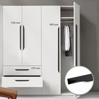 Ручка мебельная CAPPIO, L=1000 мм, м/о 960 мм, цвет черный - Фото 1