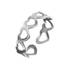 Кольцо «Сердца» 1,6 см - Фото 1