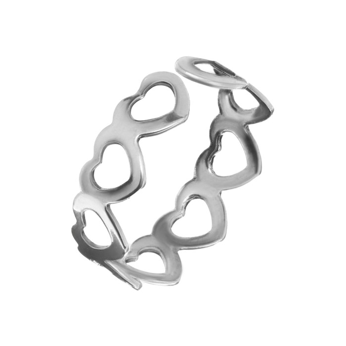 Кольцо «Сердца» 1,6 см - фото 1890302069