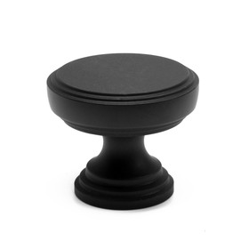 Ручка кнопка CAPPIO PK322, d= 30 мм, цвет черный