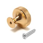 Ручка кнопка CAPPIO PK323, d=30 мм, цвет золото - фото 806613003
