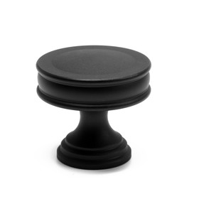 Ручка кнопка CAPPIO PK324, d=30 мм, цвет черный