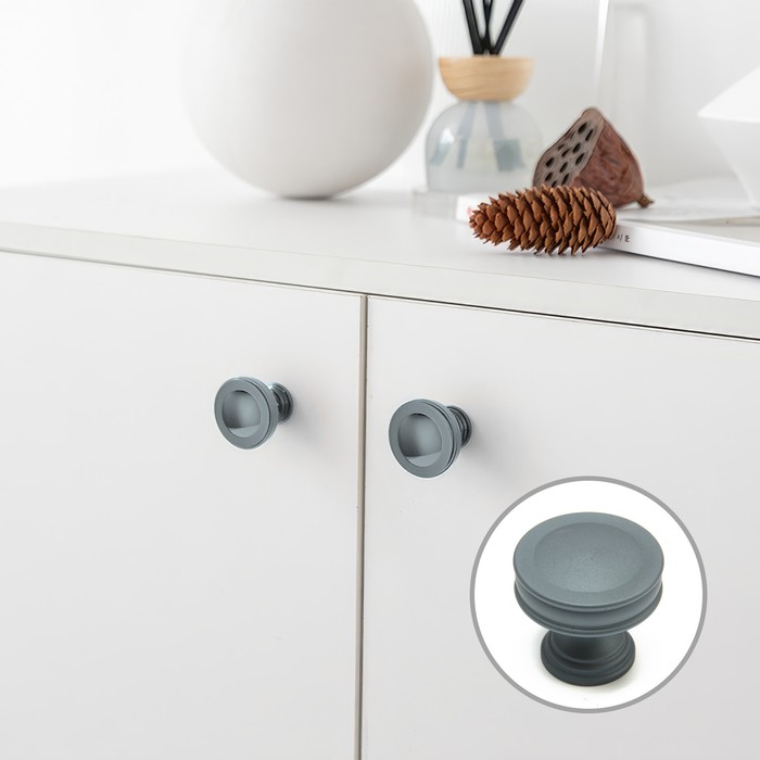 

Ручка кнопка CAPPIO PK324, d=30 мм, цвет графит