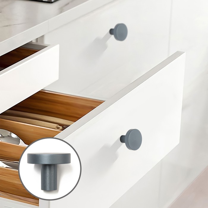 

Ручка кнопка CAPPIO PK325, d=30 мм, цвет графит