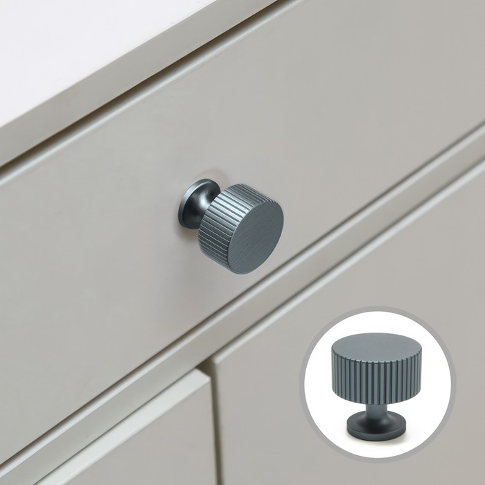 

Ручка кнопка CAPPIO PK326, d=28 мм, цвет графит