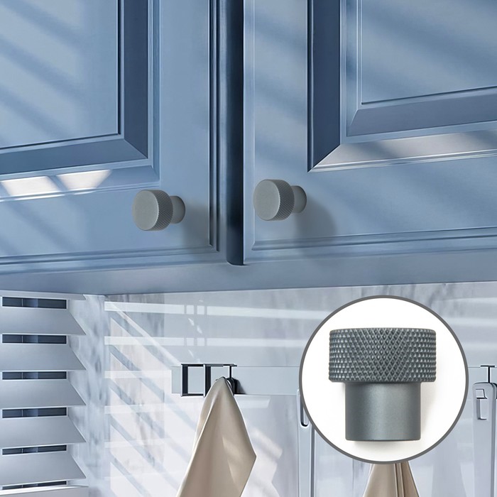 

Ручка кнопка CAPPIO PK328, d=23 мм, цвет графит