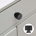 Ручка кнопка CAPPIO PK329, d=30 мм, цвет черный - фото 290785175