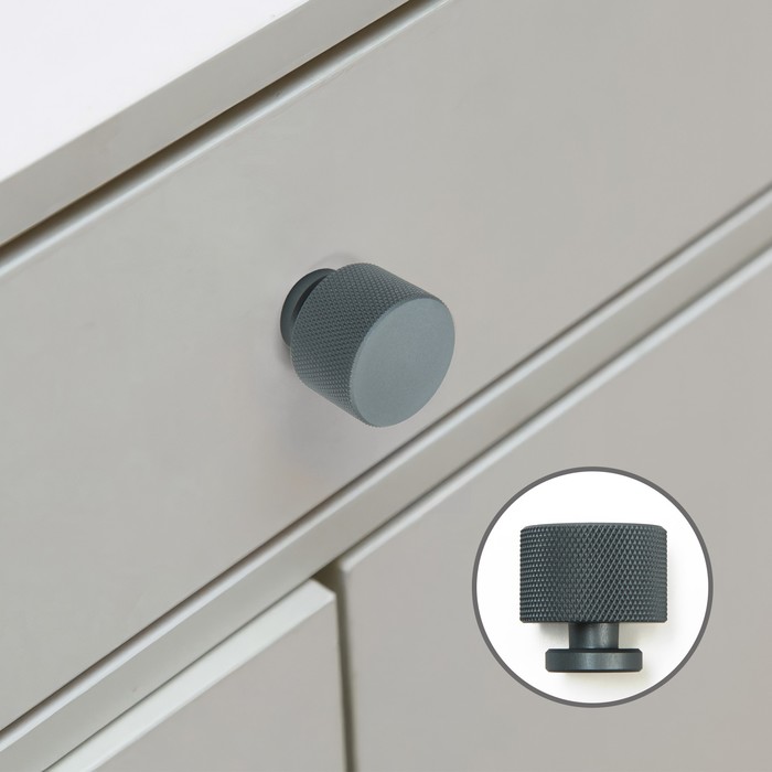 

Ручка кнопка CAPPIO PK329, d=30 мм, цвет графит