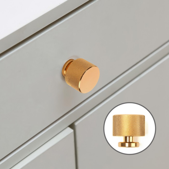 

Ручка кнопка CAPPIO PK329, d=30 мм, цвет золото