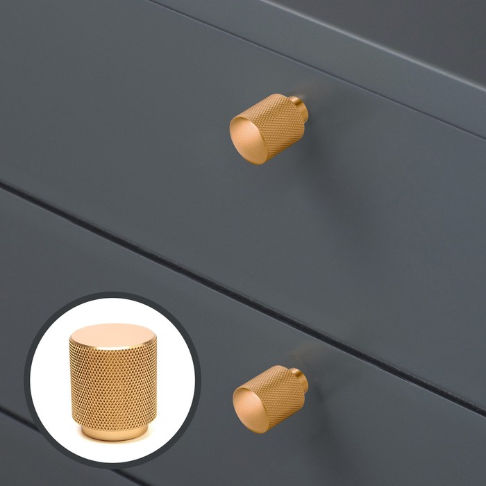 

Ручка кнопка CAPPIO PK330, d=30 мм, цвет золото