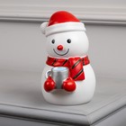 Светодиодная фигура «Снеговик» 9 × 20 × 9 см, пластик, батарейки LR44х3, свечение тёплое белое - Фото 2