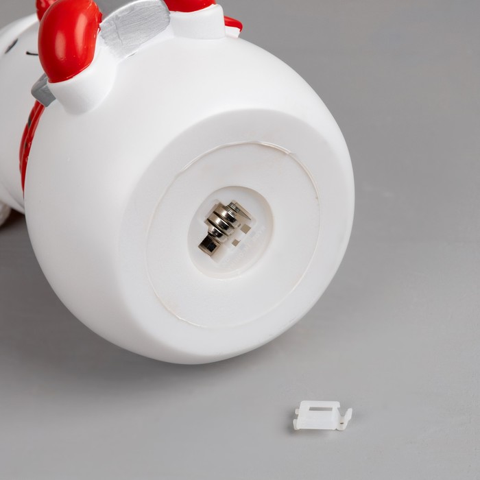 Светодиодная фигура «Снеговик» 9 × 20 × 9 см, пластик, батарейки LR44х3, свечение тёплое белое