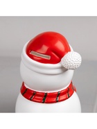 Светодиодная фигура «Снеговик» 9×20×9 см, пластик, батарейки LR44×3 (в комплекте), свечение тёплое белое - фото 23563364