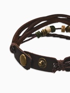 Браслет кожа «Хиппи» совунья, чёрный в серебре, L=22.5 см 912295