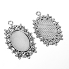 Рамка с сеттингом A2639-2, площадка 18×25 мм, цвет чернёное серебро - Фото 3