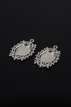 Рамка с сеттингом A2639-2, площадка 18×25 мм, цвет чернёное серебро - Фото 5