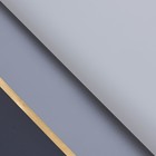Пленка для цветов матовая, "С золотым тиснением", 57х57 см, белая - Фото 2