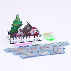 Алмазная мозаика «Новогодняя композиция», набор для творчества