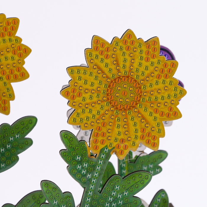 Алмазная вышивка «Цветы с бабочками» интерьерный декор - фото 1907933071