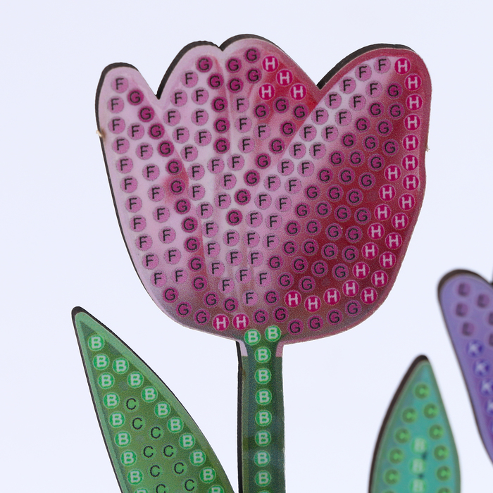 Алмазная вышивка «Цветы с бабочками в саду» интерьерный декор - фото 1907933080
