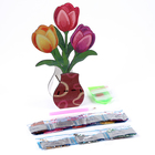 Алмазная вышивка «Тюльпаны вазе» интерьерный декор - фото 320724951