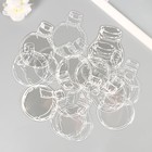 Наклейки пластик "Стеклянные пузырьки" набор 30 шт 3х8,8 см - фото 320725171