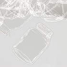 Наклейки пластик "Стеклянные баночки" набор 30 шт 3х8,8 см - фото 23291174