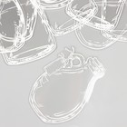 Наклейки пластик "Баночки для хранения" набор 30 шт 3х8,8 см - фото 23291178