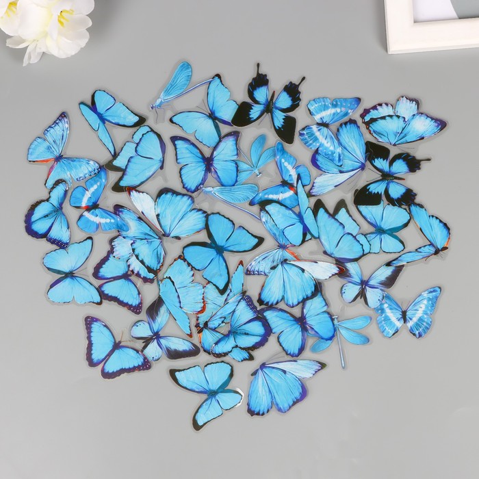 Наклейки PVC "Бабочки мечты" набор 40 шт 8х7 см - Фото 1