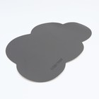 Коврик под миску форменный «Облако», 39 х 27 см, серый цвет - фото 7876195