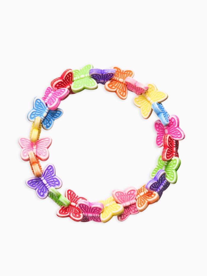 Браслет детский «Выбражулька. Танцующие бабочки», d=6 см, разноцветный