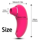 Бесконтактный вакуумно-волновой стимулятор клитора 9 режимов, USB, розовый - Фото 2