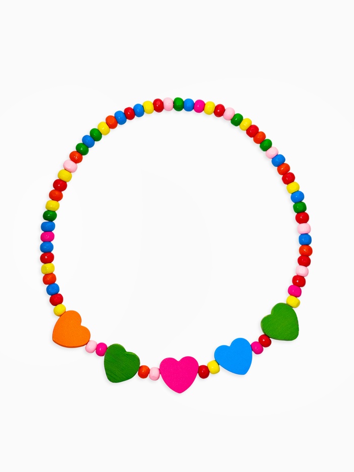 Бусы детские «Выбражулька. Сердечки», 40 см, МИКС