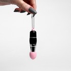 Вибратор-брелок, 3 сменные насадки, 1 режим, черный - Фото 3