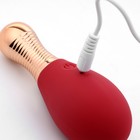 Вибратор клиторальный, 10 режимов, пульт ДУ, бордовый - Фото 4