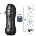 Мастурбатор вакуумно-вибрационный, с имитацией минета, 6 режимов, АКБ, черный - Фото 7