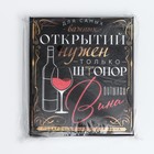 Винный набор: штопор для вина, аэратор, каплеуловитель, термометр «Для открытий» - фото 5121814