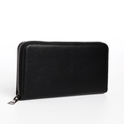 Портмоне мужское «Муаз», на молнии, отдел для купюр, для карт, для монет, чёрное - Фото 5