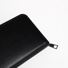 Портмоне мужское «Муаз», на молнии, отдел для купюр, для карт, для монет, чёрное - Фото 3