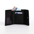 Кошелёк женский на кнопке, цвет чёрный - Фото 6