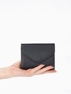 Кошелёк женский на кнопке 11.5×0.5×9 см, чёрный - Фото 2