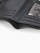 Кошелёк женский на кнопке 11.5×0.5×9 см, чёрный - Фото 4